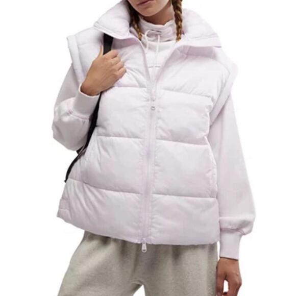 $148 Free People FP Movement Performance In A Bubble Puffer Vest Women's S Pink - Picture 2 of 13